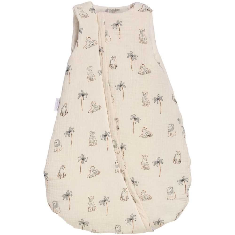 Mini comforter - CANDIDE - 55 cm - 0/3 months - White tiger diaper print