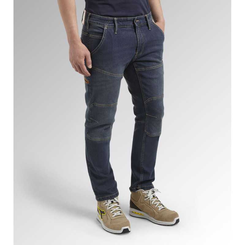 STONE PLUS DIRTY WASHING denim work pants blue T38 40 (US30) DIADORA SPA 702.170752