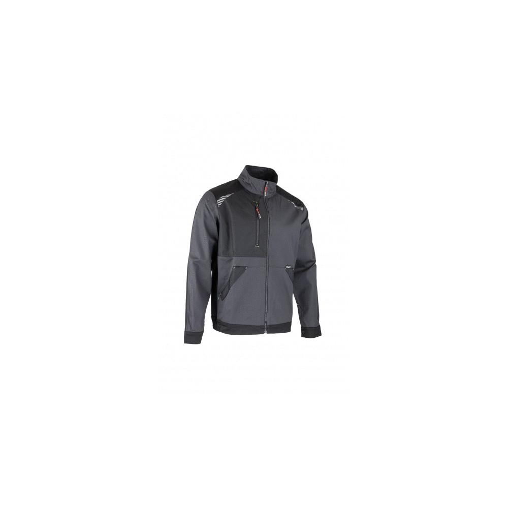 Two-tone Cyclops zipped jacket gray black T M LMA 2431