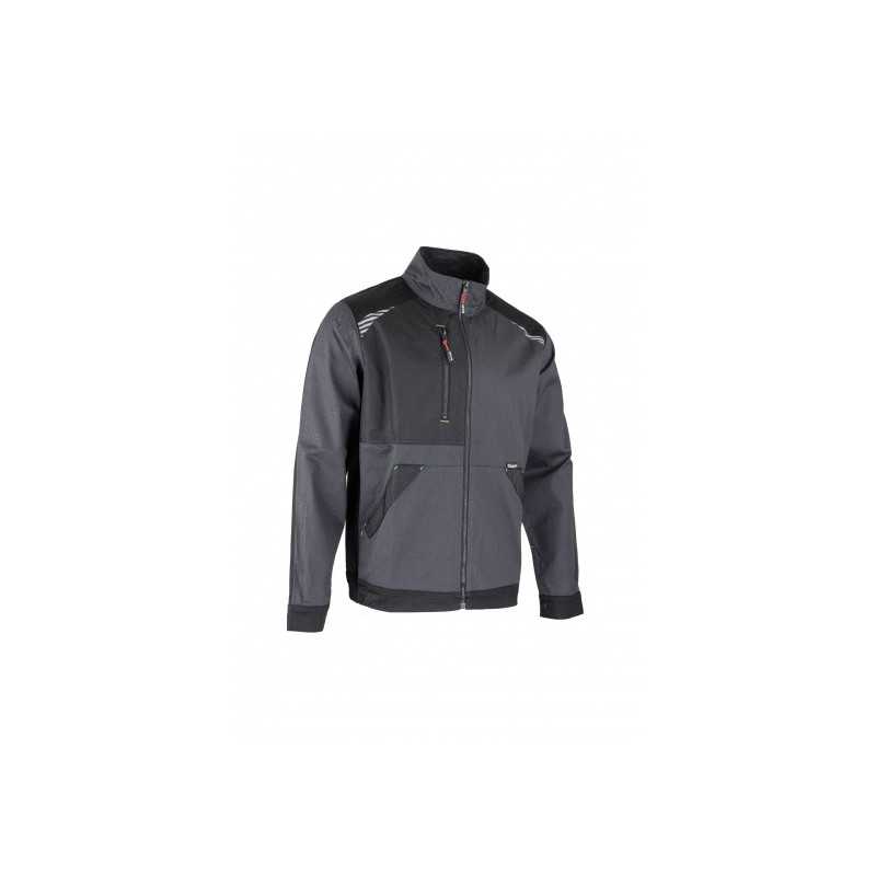Two-tone Cyclops zipped jacket gray black T XL LMA 2431