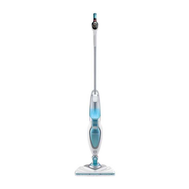 BLACK & DECKER FSM1630-QS - Delta head steam mop - 1600 W - 4 accessories - White / Blue