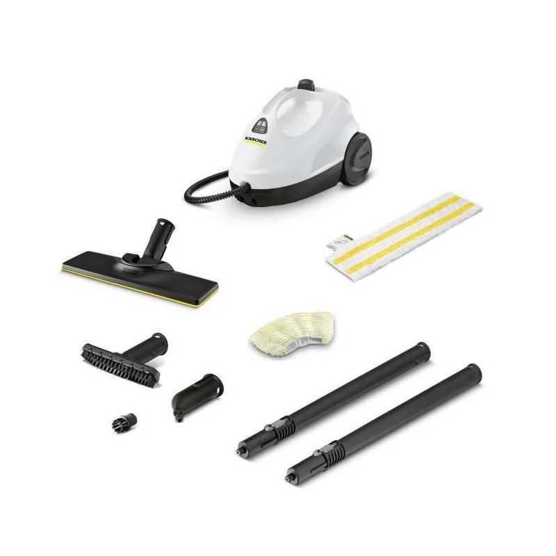NEW KARCHER SC 2 Easy Fix - Steam Cleaner - Steam Pressure 3.2 bar - Power 1500 W - EasyFix & Bu Floor Cleaning Set