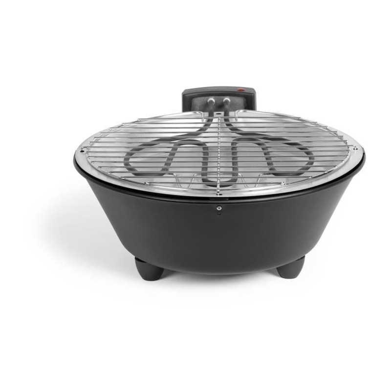 Barbacoa de mesa eléctrica - LIVOO - DOC267 - 1250W - Ø30 cm - Bandeja recogedora extraíble - Luz indicadora - Extraíble