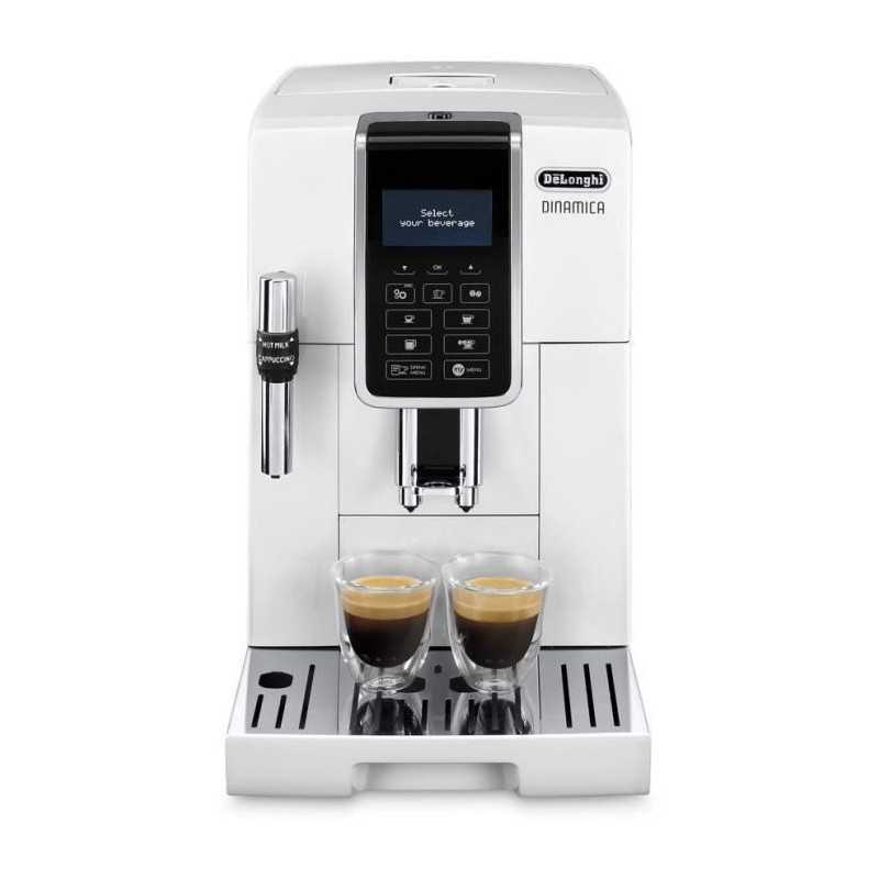 DELONGHI ECAM 350.35.W Espresso grinder DINAMICA Screen 4 recipes - White