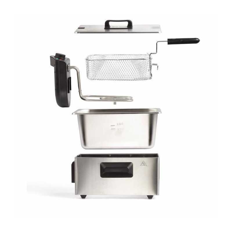 3 L fryer - LIVOO - DOC216 - 2000W - 3L - Removable stainless steel bowl - Removable frying basket - Adjustable thermostat