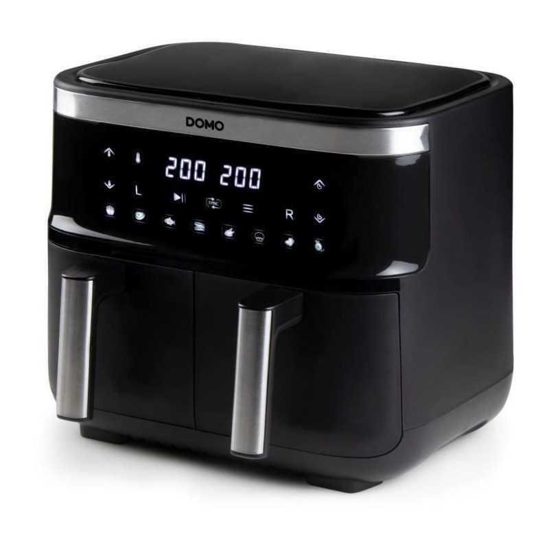 DOMO hot air fryer - DO537FR - 2 x 4 L - 85° to 200° - 8 automatic programs - l40 x L 40 x h 36 cm