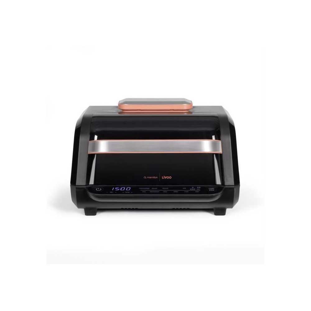 Oil-free fryer and grill - LIVOO - Livoo x Marmiton - DOC305 - 6 L - 1500-1700 W - 2 in 1 - 8 programs - 4 heat settings