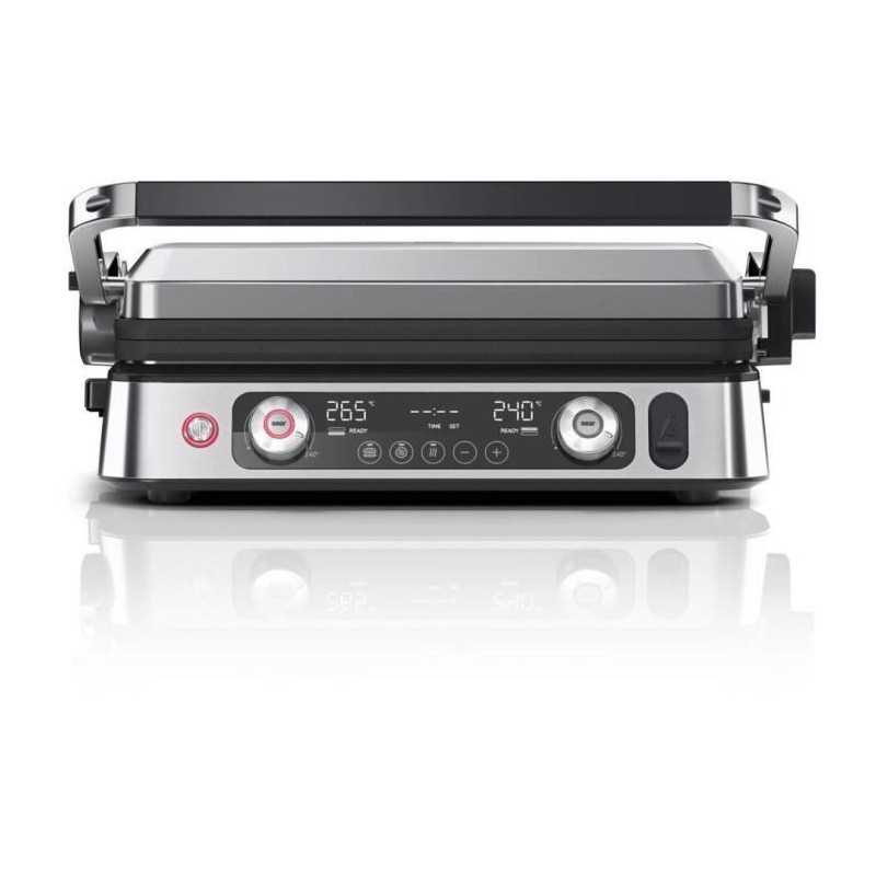 Grill multifunción - BRAUN - Multi Grill 9 Pro - 2200 W - 3 posiciones de calentamiento - Negro / Acero