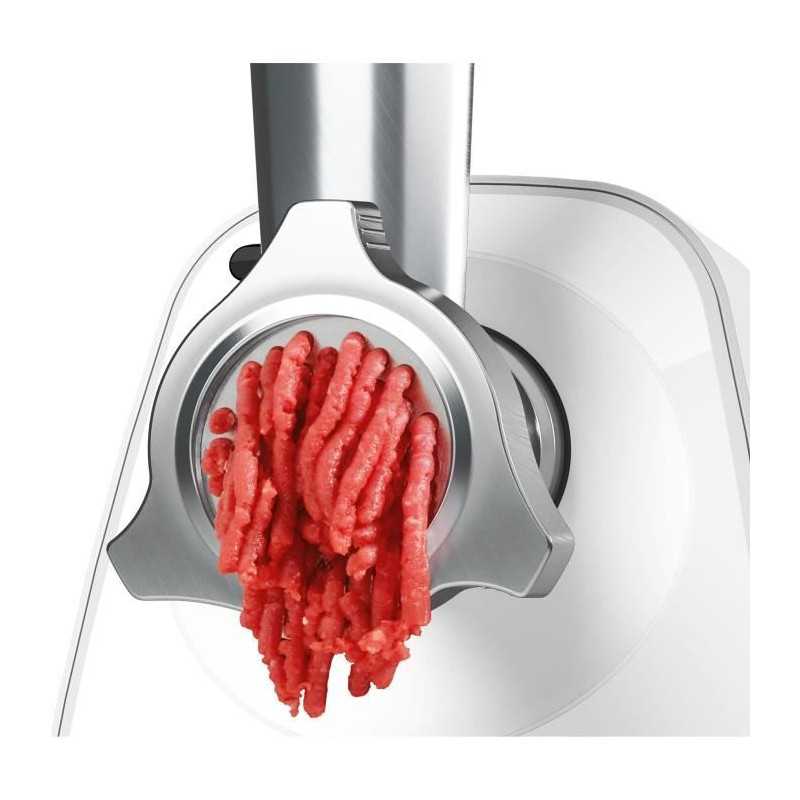 SmartPower meat grinder - BOSCH - MFW2510W - 2 grinding grids - Sausage stuffer - White