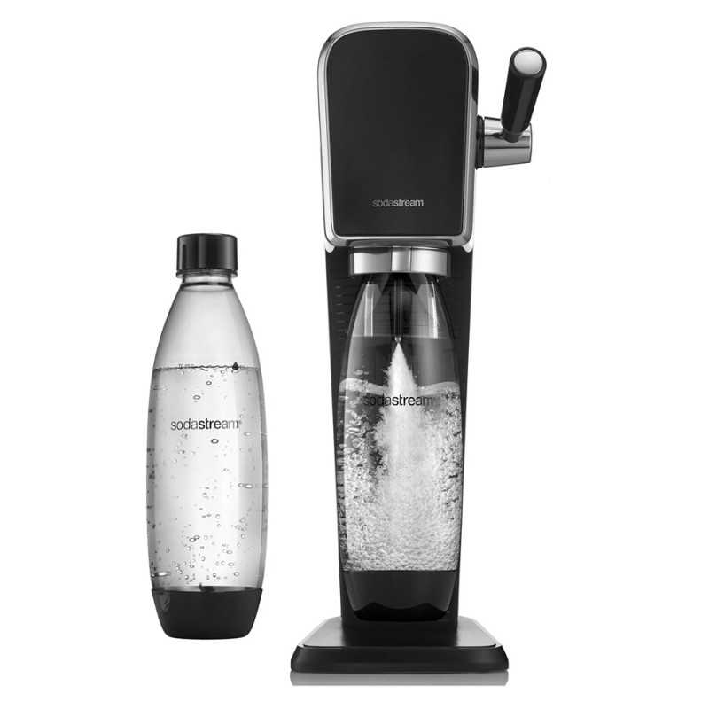 Máquina de refrescos y agua con gas Sodastream Machine ART Black Lavavajillas Pack