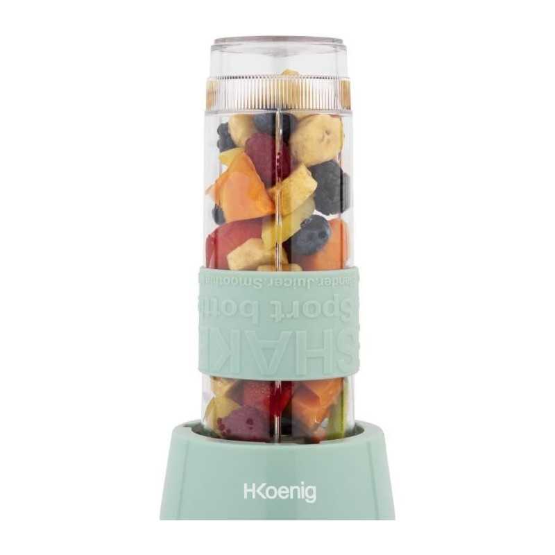 Mini batidora - SMOO18 - 300 W - 570 mL - Verde pastel - 2 botellas incluidas