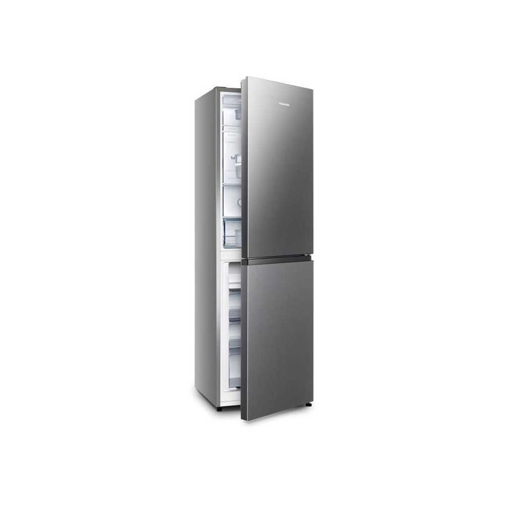 Combination refrigerator - HISENSE - RB327N4ADD - 2 doors - 256 L - No Frost - Silver - L 55 x 55.7 x H 182.4 cm