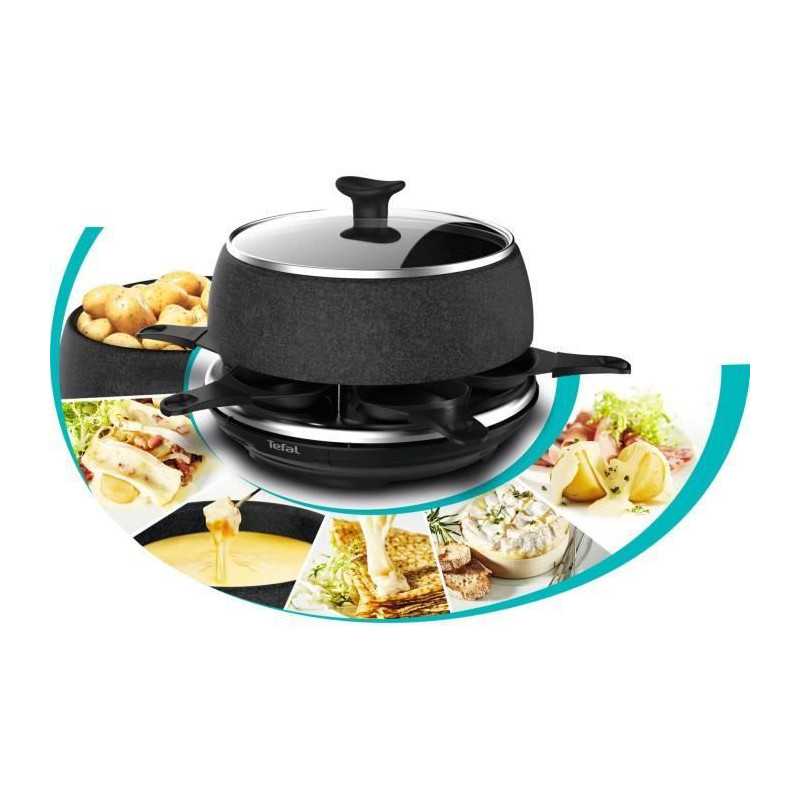 TEFAL RE12C812 Raclette Cheese NCo - 6 people - Black