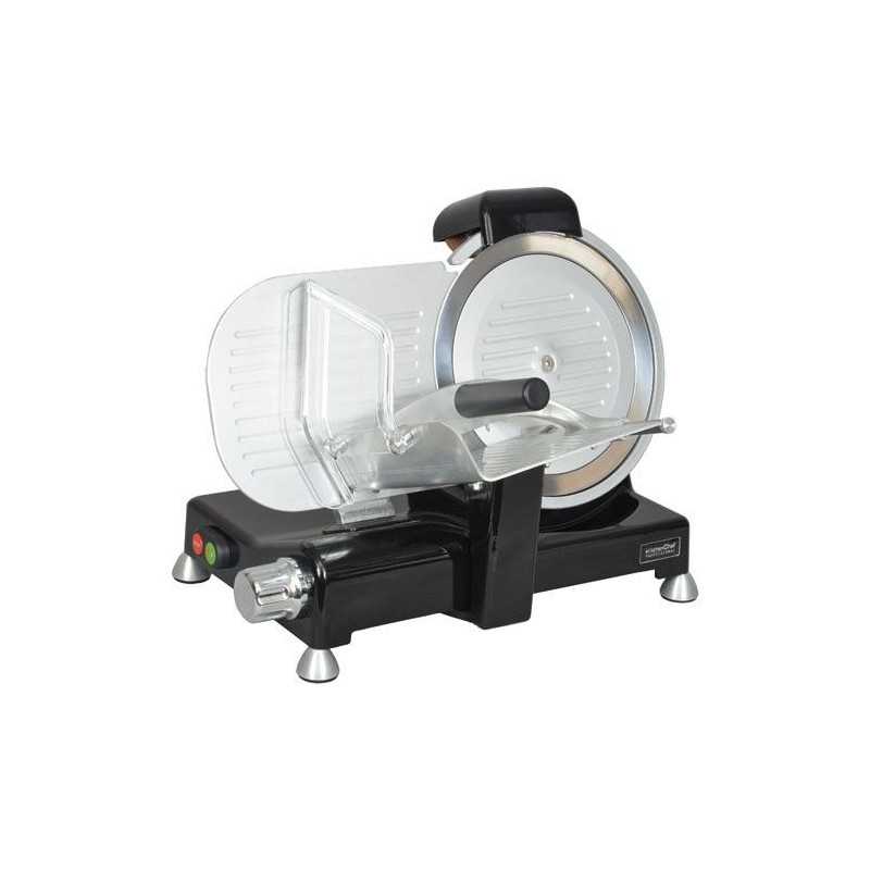 PRO SLICER 140W 12.1KG CAST ALUMINUM BODY 25.5CM STAINLESS STEEL BLADE KITCHENCHEF PROTECTION - KCPTR250N