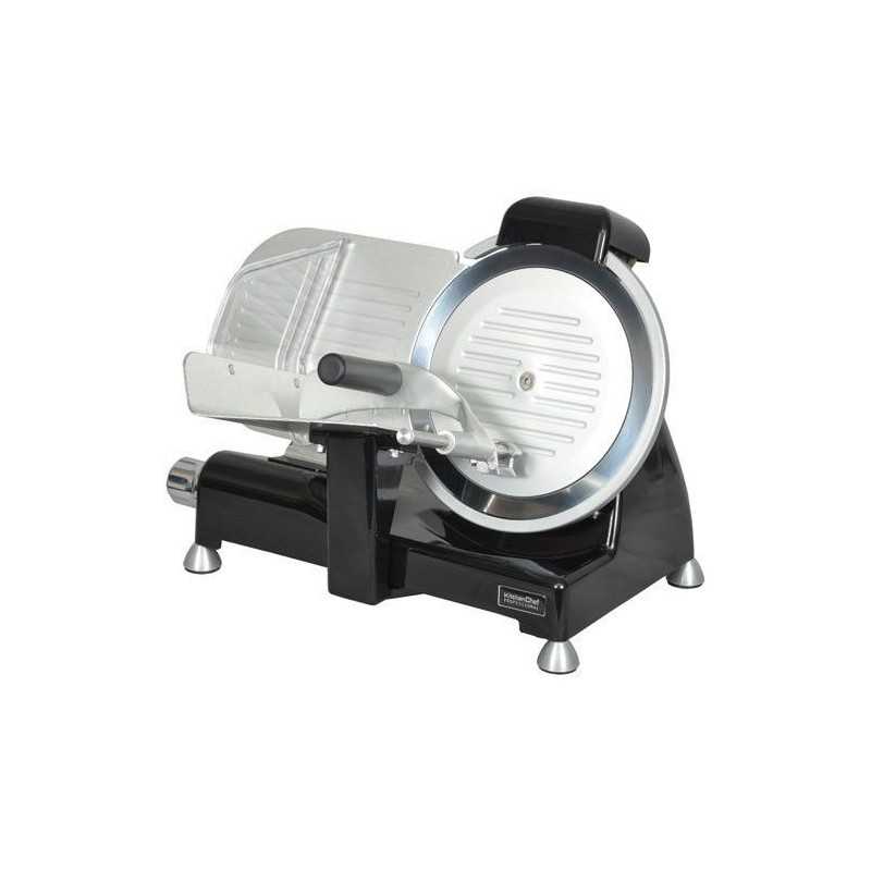 PRO SLICER 140W 12.1KG CAST ALUMINUM BODY 25.5CM STAINLESS STEEL BLADE KITCHENCHEF PROTECTION - KCPTR250N
