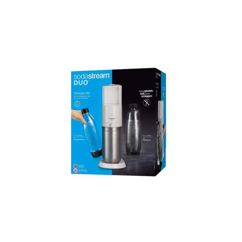 SodaStream Soda Maker DUO white QC incl 1 Glas- Glas & 1 PET-Bottle PETBottle (1016812490)