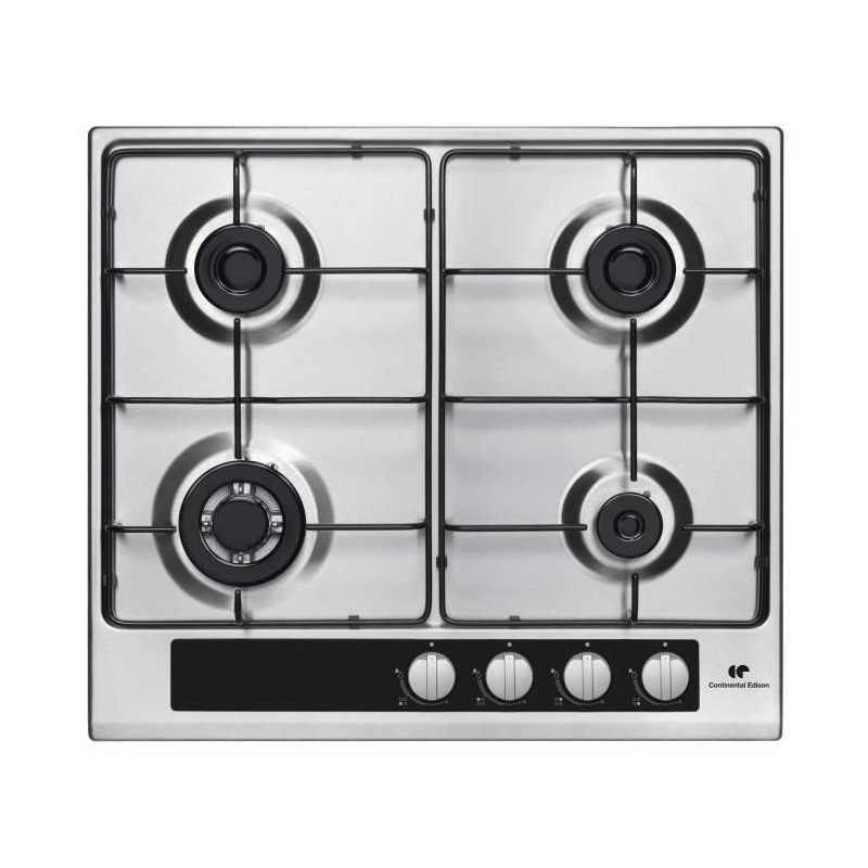 CONTINENTAL EDISON 4-burner table - gas including 1 stainless steel triple crown