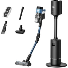 BEKO VRT96425VD - Broom Vacuum Cleaner with Charging and Draining Station - Autonomy 60 min - EPA E12 Filter - 150 AW