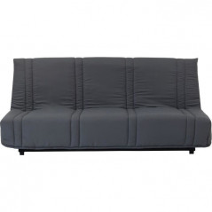 3-seater sofa bed - Black fabric - Contemporary style - L 193 x D 92 cm