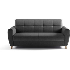 Express 3-seater convertible sofa SKY - Anthracite fabric - 192 x 100 x 88 cm