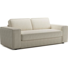 Express corduroy convertible sofa - PAOLA - 210 x 100 x 87 cm