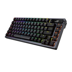 Asus ROG Azoth keyboard Mechanical keyboard with pre-lubricated ROG NX switches SpeedNova connection 2.4 Ghz OLED screen