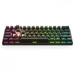 Gaming Keyboard - AZERTY - STEELSERIES - Apex Pro Mini Wireless FR - Without Numeric Keypad - Backlit - Black
