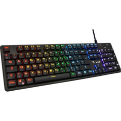THE G-LAB Low Profile Switch Wired Gaming Keyboard - Red