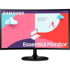 PC screen - SAMSUNG - LS24C360EAUXEN - 24 FHD 1920x1080 - Curved 1800R - VA panel - 4 ms - 75 Hz - HDMI - FreeSync